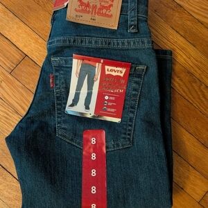 Levi's Boys Slim Straight Jeans in Dark Indigo